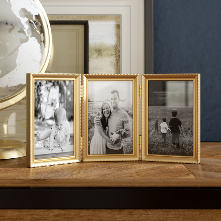 Charlton Home® Eugen Bead Hinged Triple Picture Frame & Reviews Wayfair